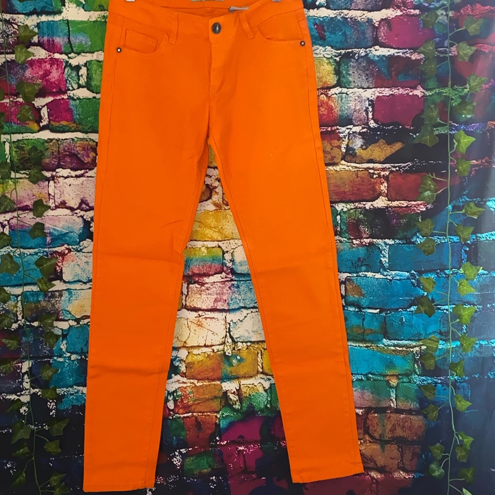 🍊range colored SKINNY JEANS!